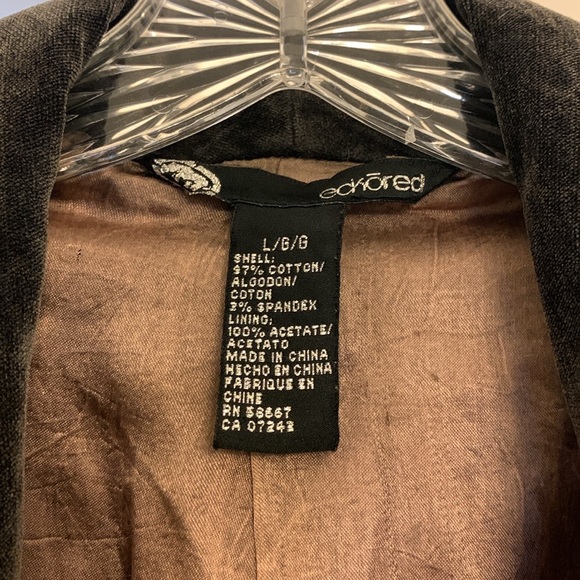 Ecko Red Charcoal Grey Velvet Jacket Blazer - Picture 10 of 10